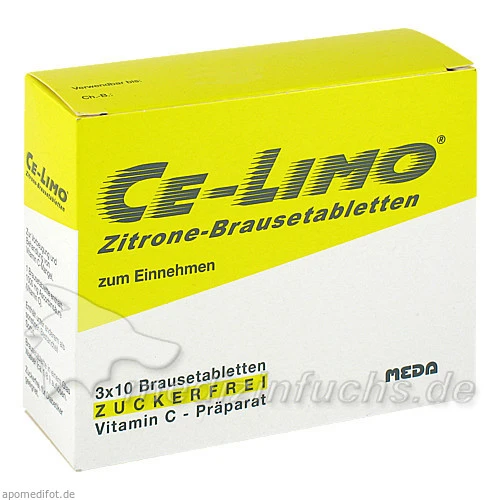Ce-Limo Zitrone Brausetabletten, 30 Stk., MEDA Pharma GmbH & Co.KG