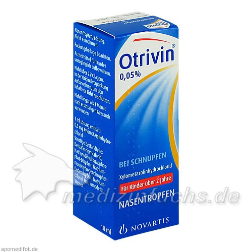 Otrivin 0,05% Nasentropfen, 10 ml, Novartis Pharma GmbH
