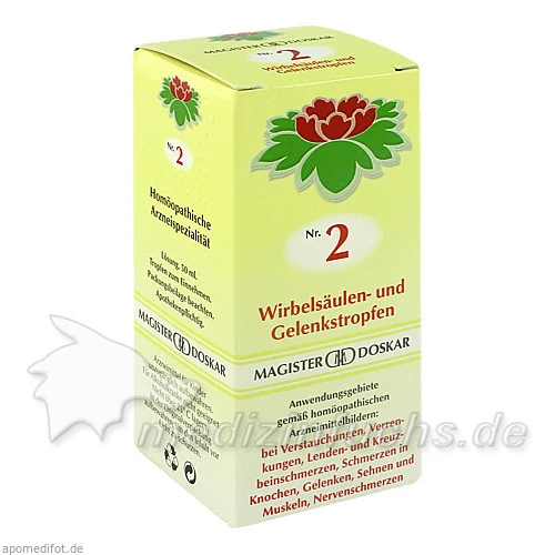 Nr. 2 Wirbelsäulen- und Gelenkstropfen, 50 ml, Magister Martin Doskar pharm. Produkte e.U.