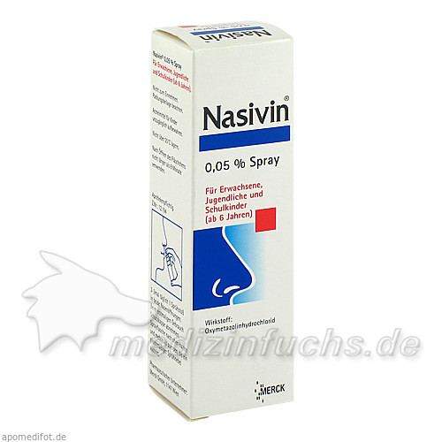 Nasivin&reg; 0,05 Nasenspray, 15 ml, Merck GmbH