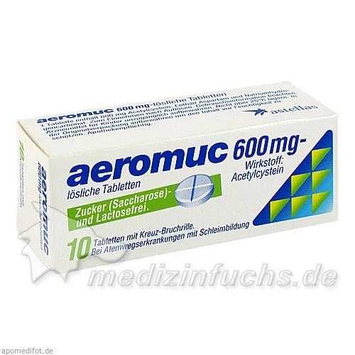aeromuc 600 mg, 10 Stk., Astellas Pharma Ges.m.b.H.