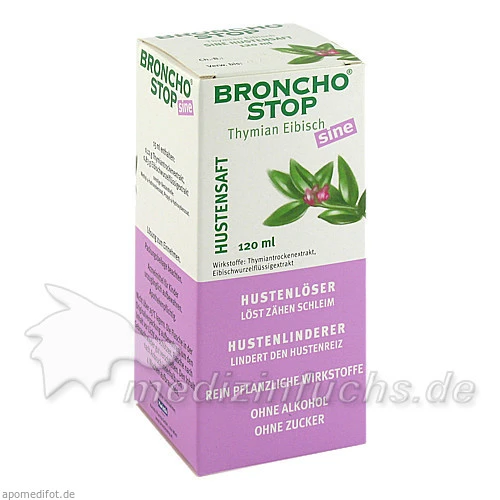 BRONCHOSTOP&reg; Thymian Salbei Eibisch sine, 120 ml, Kwizda Pharmahandel GmbH