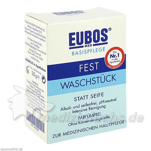 Eubos Waschst&uuml;ck blau, 125 g, Jacoby GM Pharma GmbH
