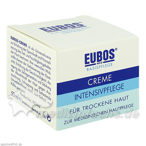 Eubos Basispflege Creme Intensivpflege f&uuml;r trockene Haut, 50 ml, 