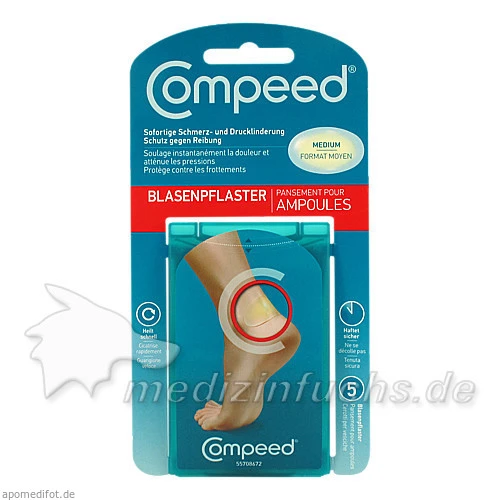 Compeed Hydrocure Blasenpflaster Medium, 5 Stk., Johnson & Johnson GmbH