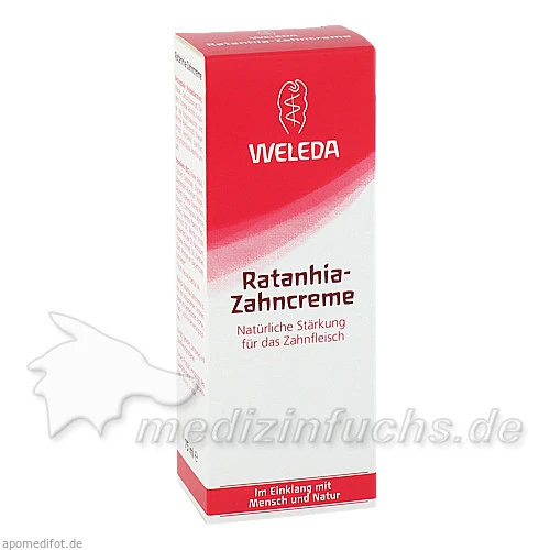 Weleda Ratanhia-Zahncreme, 75 ml, WELEDA Ges.m.b.H. & Co KG
