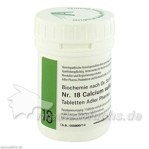 Adler Schüssler Salze Nr. 18 Calcium sulfuratum D12, 100 g, Adler Pharma Produktion und Vertrieb GmbH