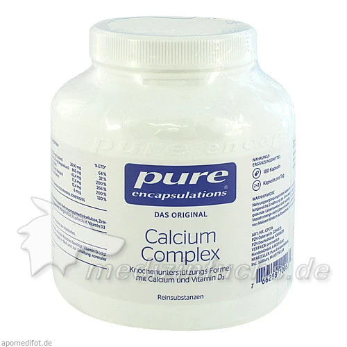 Pure encapsulations Kapseln Calcium Complex, 180 Stk., 