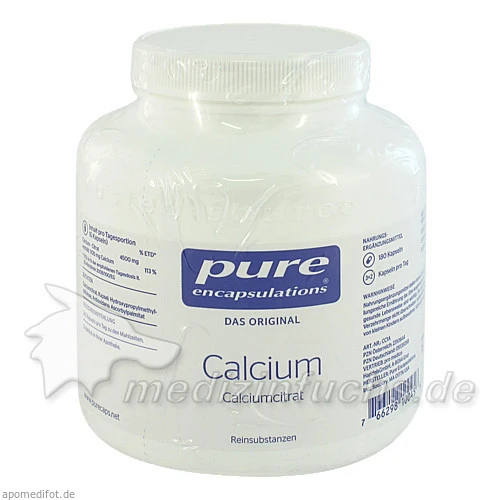 Pure encapsulations Kapseln Calcium Calccitr, 180 Stk., 