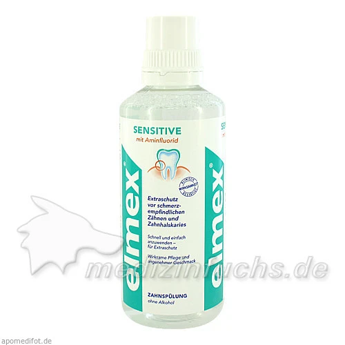 Elmex sensitive Zahnsp&uuml;lung mit Aminfluorid, 400 ml, GEBRO PHARMA GMBH