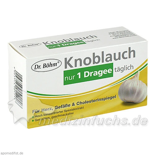 Dr. Böhm® Knoblauch nur 1 Dragee täglich, 90 Stk., Apomedica Pharmazeutische Produkte GmbH