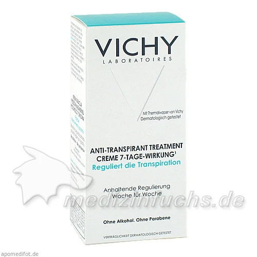 Vichy Deodorant Creme Anti Transpirant mit 7-Tage-Wirkung, 30 ml, 