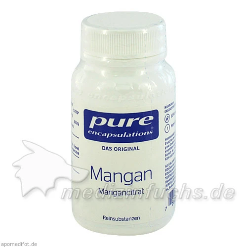Pure encapsulations Kapseln Mangan Citrat, 60 Stk., 