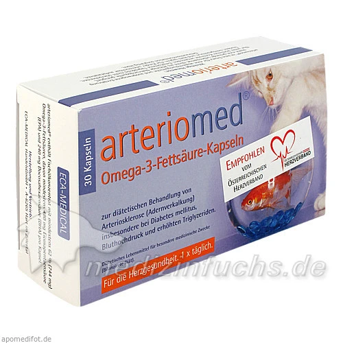 arteriomed&reg; Omega-3-Fetts&auml;ure Kapseln, 30 Stk., ECA Medical Handels-GmbH