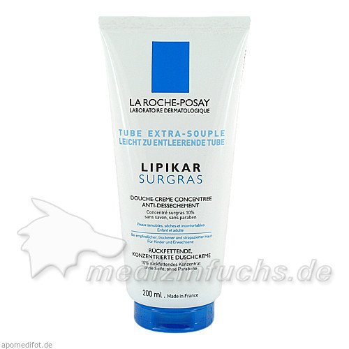 La Roche Lipikar Surgras Konzentrierte Duschcreme, 200 ml, LA ROCHE POSAY