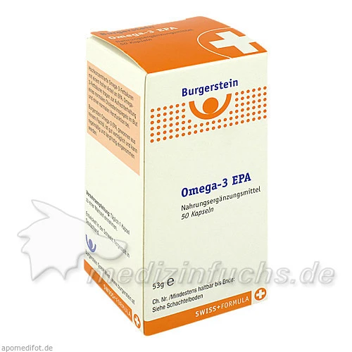 Burgerstein Omega 3 Epa Kapseln, 50 Stk., 