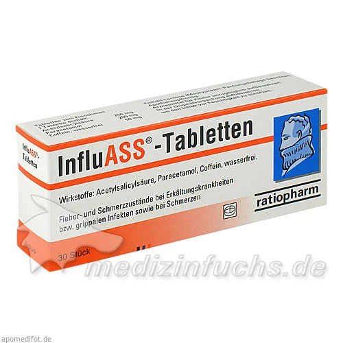 InfluASS&reg;-Tabletten, 30 Stk., ratiopharm Arzneimittel Vertriebs-GmbH