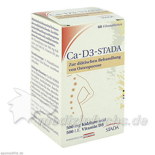 Ca-D3-STADA Stada Filmtabletten, 60 Stk., STADA Arzneimittel GmbH