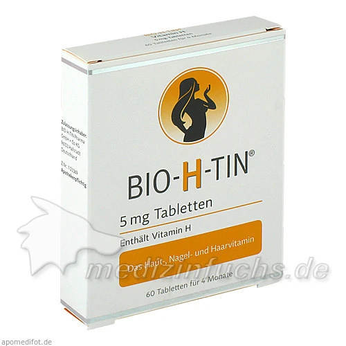 BIO-H-TIN&reg; Vitamin H 5 mg, 60 Stk., Dr. R. Pfleger Chemische Fabrik GmbH