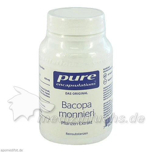 Pure encapsulations Kapseln Bacopa Monnieri, 60 Stk., 