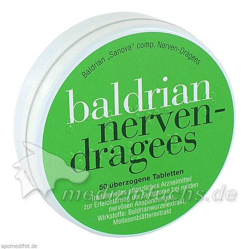 Baldrian Sanova comp. Nerven-Dragees, 50 Stk., Sanova Pharma GesmbH