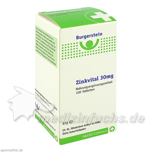 Zinkvital 30 mg, 100 Stk., Burgerstein Oesterreich GmbH