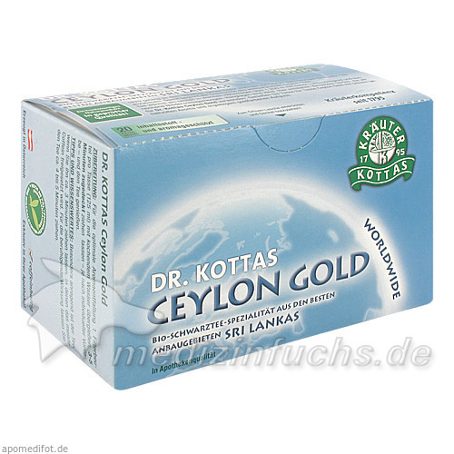 Dr. Kottas Ceylon Gold Tee, 20 Beutel, MR.PH.KOTTAS-HELDENBERG&SOHN Dr. Kottas Ceylon Gold Tee, 20 Beutel, MR.PH.KOTTAS-HELDENBERG&SOHN