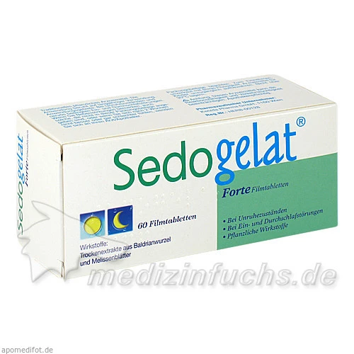 Sedogelat Forte Filmtabletten, 60 Stk., Kwizda Pharmahandel GmbH