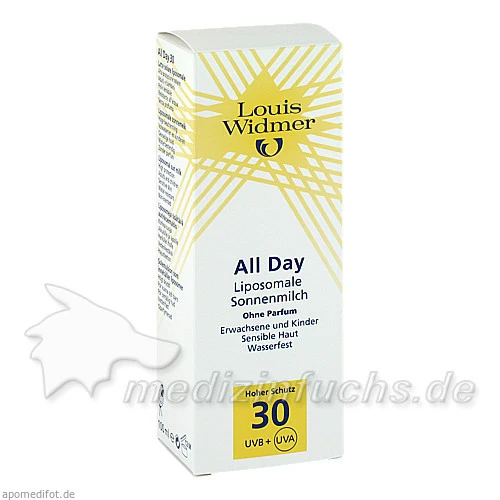 Louis Widmer Allday 30 Sonnenmilch, 100 ml, 