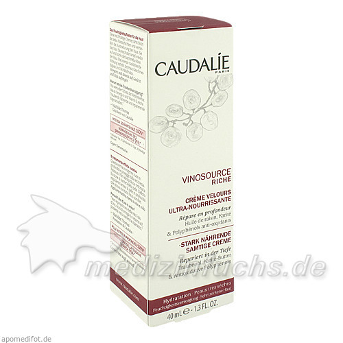 Caudalie vinosource stark nährende samtige creme, 40 ml,  Caudalie vinosource stark nährende samtige creme, 40 ml,