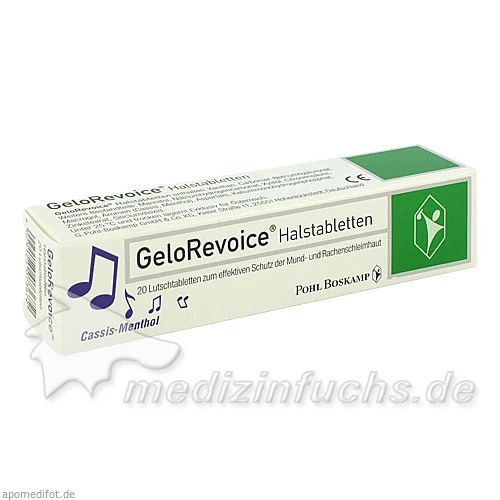 GeloRevoice Cassis-Menthol Halstabletten, 20 Stk., GEBRO PHARMA GMBH