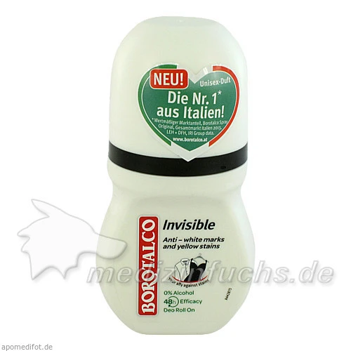 Borotalco Roll-on Invisible, 50 ml, 