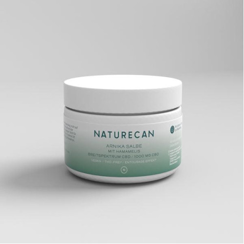 CBD Arnika Creme mit Zaubernuss, 100 ml, Naturecan