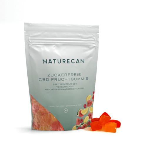 Zuckerfreie CBD Fruchtgummis, 120 Stk., Naturecan