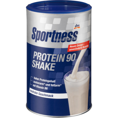 Sportness Proteinpulver Protein 90, neutraler Geschmack, 300 G, Sportness