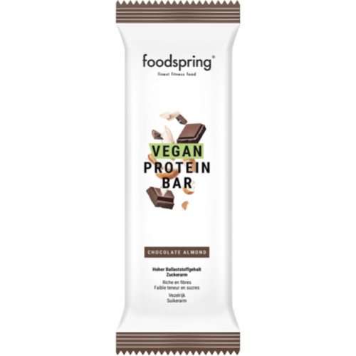 foodspring Proteinriegel Chocolate Almond, vegan, 60 g, foodspring