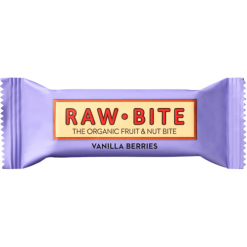 raw bite Rohkostriegel, Vanilla Berries, 50 g, raw bite