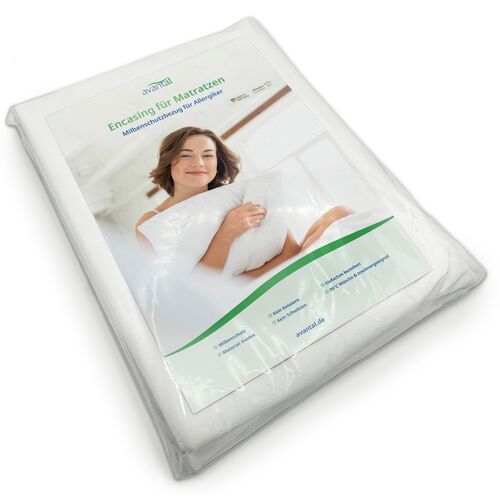 avantal® Milbenschutz Matratzenbezug 100 cm x 200 cm x 20 cm, 1 Stk., avantal