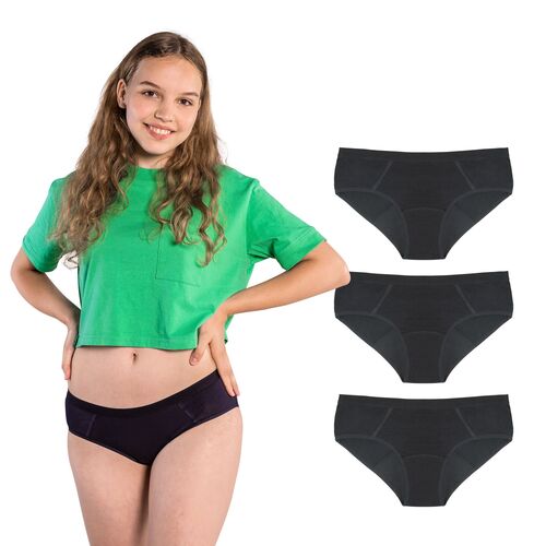 SELENACARE Multipack Periodenunterwäsche Teens Sporty, 1 Stk., SELENACARE