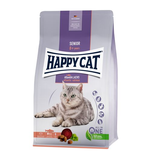 Happy Cat Senior Atlantik Lachs 0,3 kg, 0.3 KG, Happy Cat