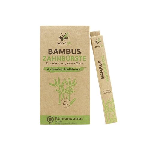 PANDOO Zahnbürsten, 4 Stk., PANDOO