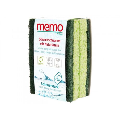 Memo - Naturfaser-Reinigungsschwämme Scheuerstark, 2 Stk., memo