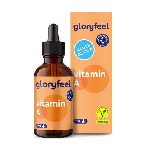 gloryfeel® Vitamin A 5.000 I.e. Tropfen Nature 50 ml zum Einnehmen, 50 ML, gloryfeel