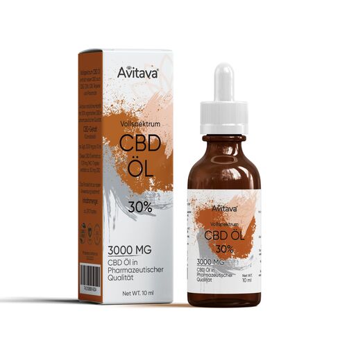 Avitava® 30% CBD Öl im Vollspektrum, 10 ml, Avitava