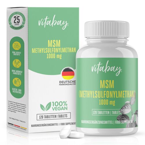 Vitabay MSM 1000 MG, 120 Stk., Vitabay