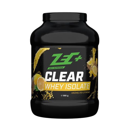 Zec+ Clear Whey Isolate Protein/ Eiweiß Krümeltee-Zitrone 900 GR Pulver, 900 GR, Zec+ Nutrition