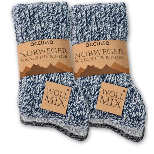 Occulto Kinder Wollsocken, 6 Stk., Occulto
