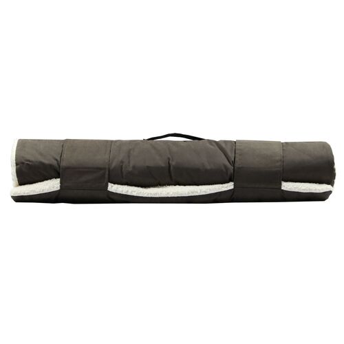 Reisedecke Vagabund mit Schaffell-Imitation Braun - Wolters, 1 Stk., Wolters