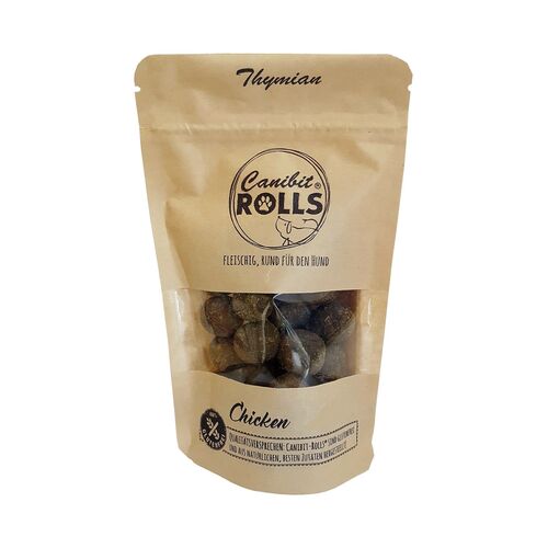 Hundesnack Getreidefrei Canibits Rolls mit Kräuter., 100 g, Futter Shuttle