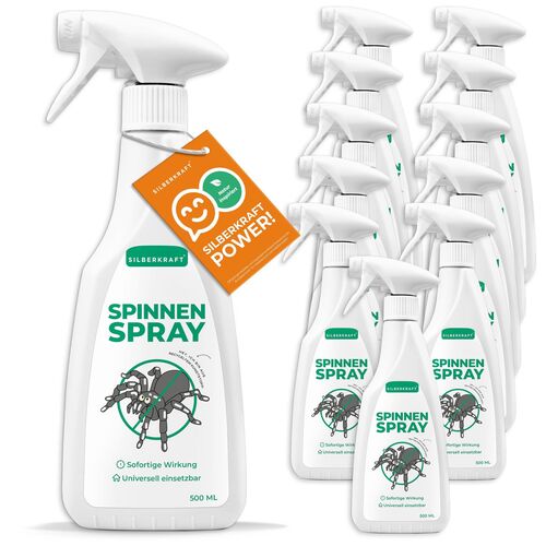 SILBERKRAFT Spinnenspray, 12x500 ml, Silberkraft